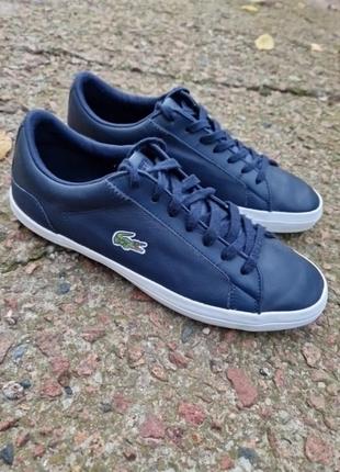 Кеды кожаные lacoste lerond bl 1 / разм.40.5 оригинал