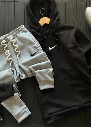 Худи + штаны ❄️ зимний спортивный костюм на флисе nike