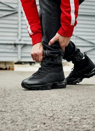 Зимові черевики чоловічі nike sneakerboot 95 air max6 фото