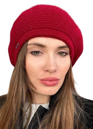 Берет шерстяной теплый женский