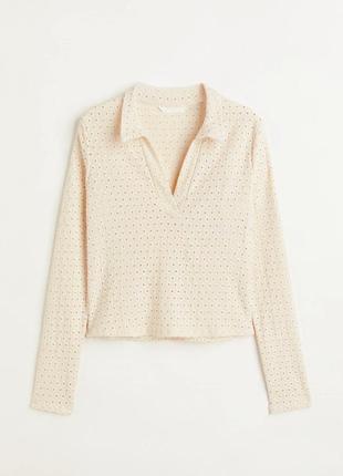 Поло свитер, топ в рубчик h&m, лонгслив в рубчик, худи, вязаный свитер h&m, вязаный джемпер, поло свитер,кофта, свитер h&m оверсайз