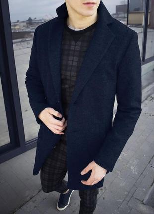 Классическое мужское шерстяное пальто тепле чоловіче кашемірове пальто1 фото
