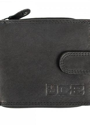 Кошелек кожаный мужской jcb nc43mn black (черный)