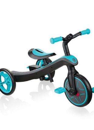 Дитячий триколісний велосипед globber explorer trike 2в1 teal (630-105)