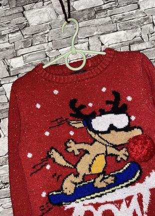 Свитер, новогодний свитер, свитер с оленем2 фото