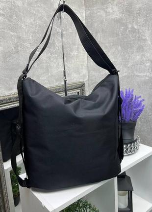 Сумка-рюкзак  плащівка, сумка-рюкзак спортивна, сумка-рюкзак вмістка, сумка-рюкзак міський стиль7 фото