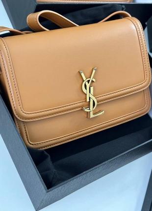 Сумка ив сен лоран saint laurent black classic bow tie solferino brown