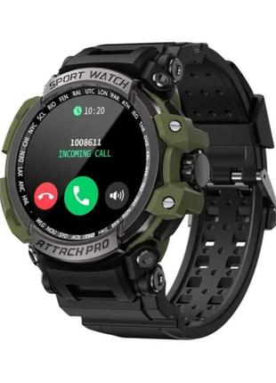 Тактичний smart годинник lokmat attack pro новинка (олива) водонепроникні,потужна батарея ,smart watch