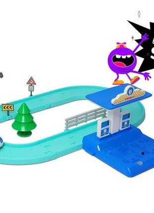 Robocar poli маленький трек с умной машинкой 83270 пром