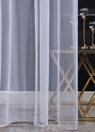 Однотонний тюль фатин. готовий білий тюль фатин ширина 5м