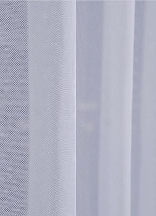 Однотонний тюль фатин. готовий білий тюль фатин ширина 5м