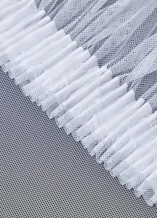 Однотонний тюль фатин. готовий білий тюль фатин ширина 5м