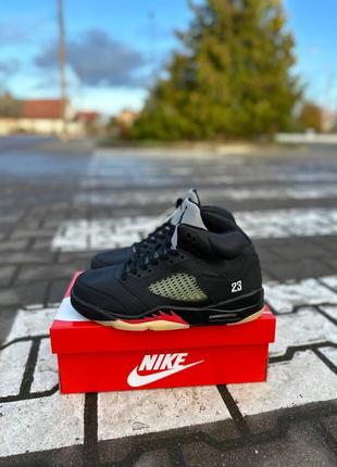 Мужские зимние кроссовки nike air jordan retro 5 fur «23’2 фото