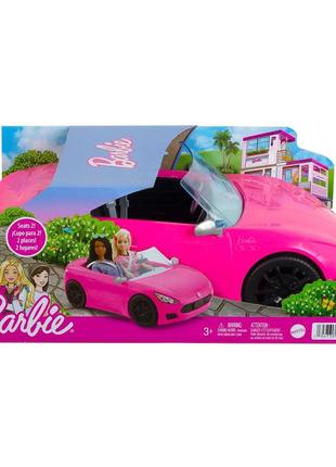 Barbie toy car, bright pink 2-seater covertible. барби машинка, кабриоле. оригинал