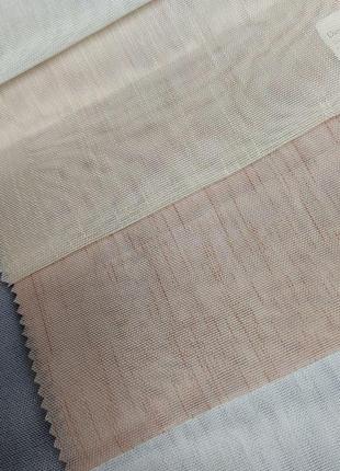 Тюль бамбук funda. однотонная матовая тюль. ткань для тюля разные цвета3 фото