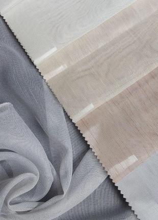 Тюль бамбук funda. однотонна матова тюль. тканина для тюля в різних кольорах
