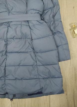 Женское зимнее пальто пуховик miss sun с сумкой муфтой цвет синий размер xl7 фото