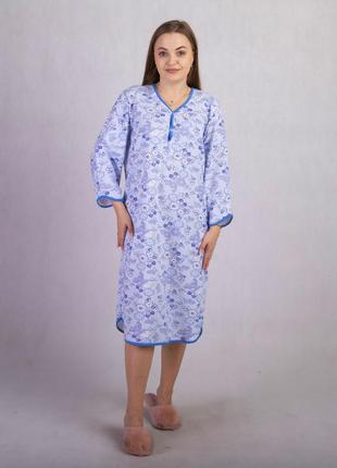 Тепла нічна сорочка жіноча великих розмірів 2015