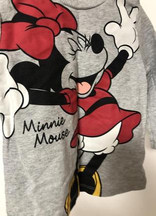 Реглан свитшот на девочку minnie mickey mouse /микки маус4 фото