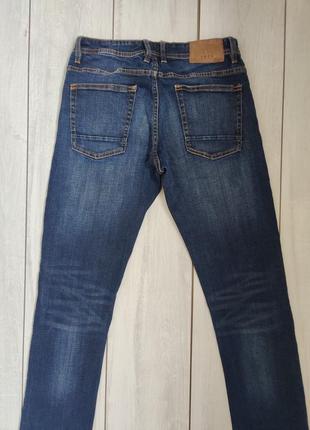 Стрейчевые синие джинсы мужские штаны w 29 пояс 38 см5 фото
