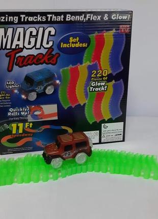 Трек magic tracks 220 деталей, іграшка, траса, машинка7 фото