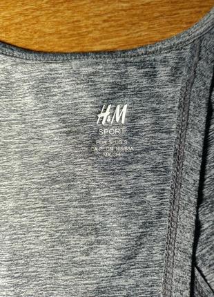 Спортивная серая майка h&amp;m. s,m6 фото