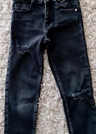 Стильные джинсы zara 110-116 размера.7 фото