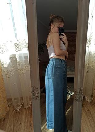 Широкие джинсы sinsay плаццо клеш wide leg2 фото