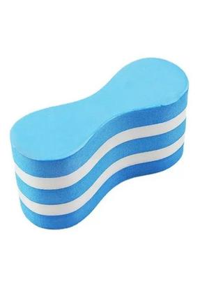 Колобашка для плавання, універсальна, для дорослих та дітей, leacco proswim, синій з білим кольором ks-01 №11 фото