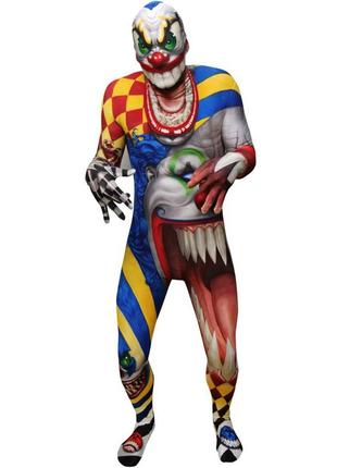 Карнавальный костюм клоун , монстр вторая кожа 9-10 лет2 фото