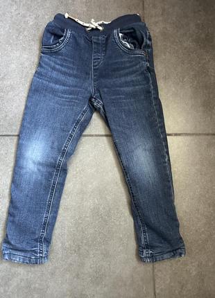 Комплект теплых вещей,теплые джинсы,флисовая кофта1 фото
