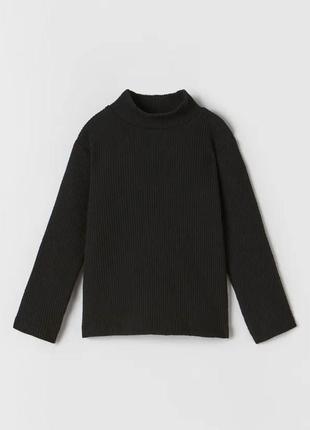 Кофта из вискозы, свитер в рубчик вязаный для девочки 3-4 года (104 см) zara