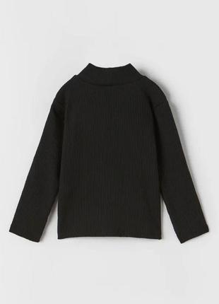 Кофта из вискозы, свитер в рубчик вязаный для девочки 3-4 года (104 см) zara2 фото