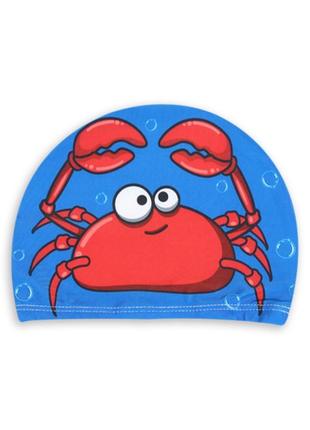 Тканинна шапочка для плавання для дітей від 0.7-3 років, універсальна синього кольору cp-13 a_1 №3