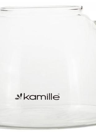 Чайник скляний заварювальний kamille 1500 мл зі знімним ситечком (0784l)5 фото