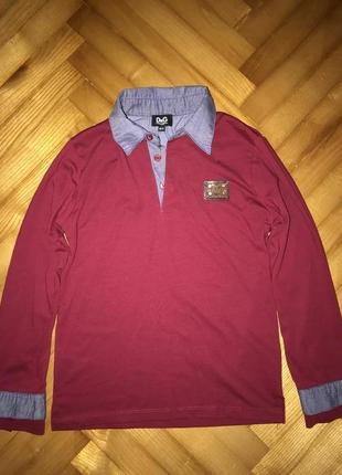 D&g-дизайнерське трикотажне поло! р.-10 років