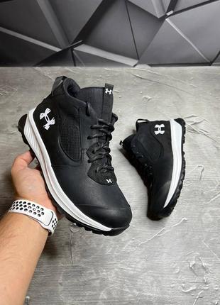 Кросівки зимові шкіряні у стилі under armour