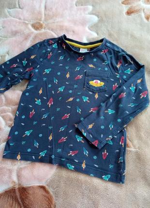 Детская одежда/ кофта лонгслив, пижама на 3-4 года, 98/104 размер, коттон+ 🎁 от мыколая