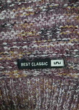 Джемпер для девочки best classic свитер травка фиолетовый размер 1408 фото