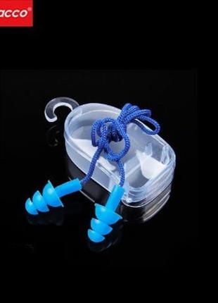 Беруші для плавання, leacco, універсальні, захист для вух, універсальні, синього кольору bs-03 №13 фото