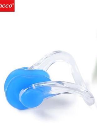 Комплект беруш для плавання і затиск для носа, leacco, універсальні, захист для вух, синього кольору bs-02 №15 фото
