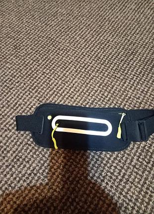 Поясная светоотражающая сумка бананка