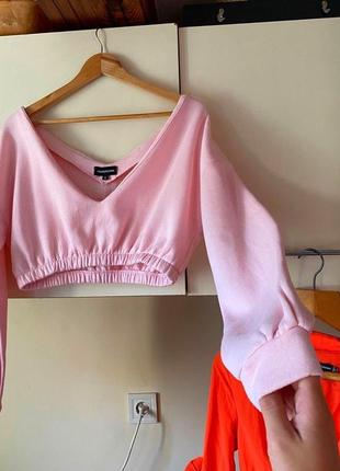 Худі рожеве, худі укорочене, стильне худі