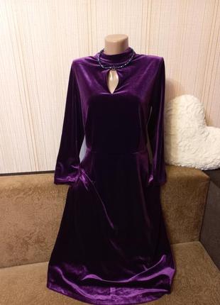 💗💗💗 шикарное велюровое бархатное оксамитове вечернее праздничное платье сукня sosandar7 фото