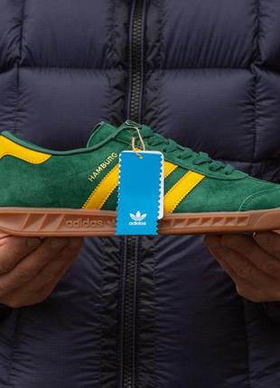 Мужские кроссовки adidas hamburg green yellow 40-41-42-43-44-452 фото