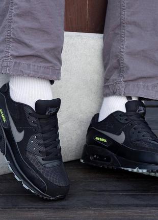 Мужские кроссовки nike air max 90 black2 фото