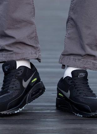 Мужские кроссовки nike air max 90 black4 фото