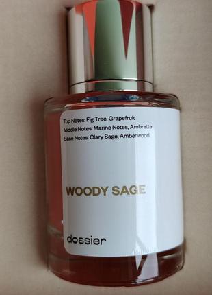 Парфумована вода унісекс dossier woody sage натхненна wood sage & sea salt від jo malone