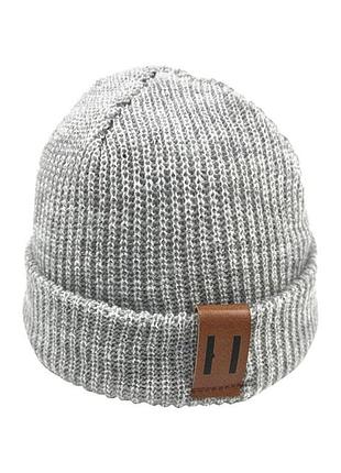 Вязанная шапка бини для малышей 0+