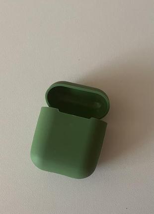 Хаки чехол на airpods 1/2 / чехол для наушников airpods 1/2